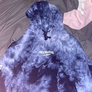 Young and reckless tie dye hoodie